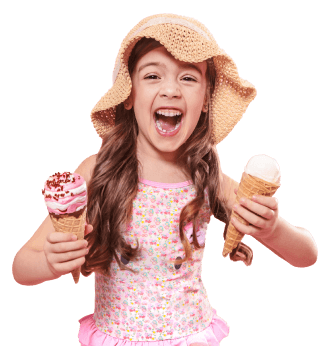 Дівчинка з морозивом